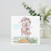 Osterkarte mit süssem Hasen und Pferd シーズンカード (スタンド正面)