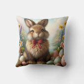  Osterkissen mit süßem Hasen クッション (裏面)