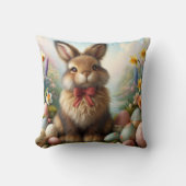  Osterkissen mit süßem Hasen クッション (正面)