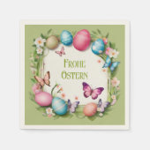 Osterkranz: Frohe Ostern - スタンダードカクテルナプキン (正面)