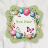 Osterkranz: Frohe Ostern - フェイバータグ (正面)