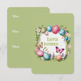 Osterkranz: Frohe Ostern - 招待状
