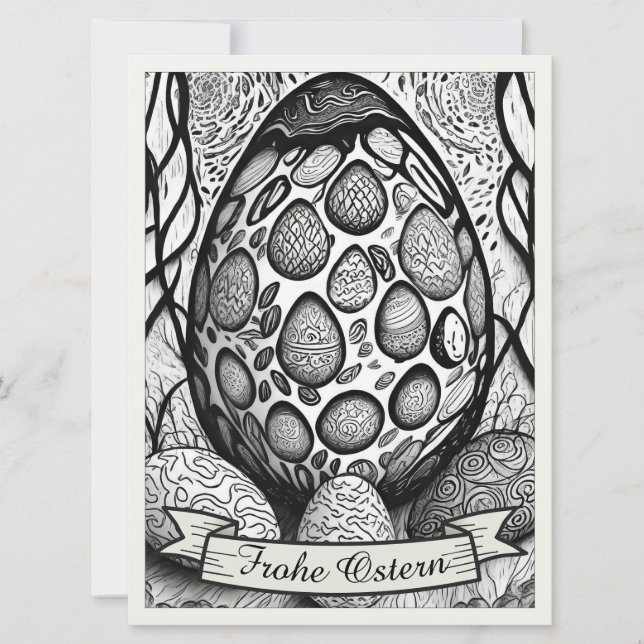 Ostermotivモノクロ漫画mitオステリエ25024 (正面)