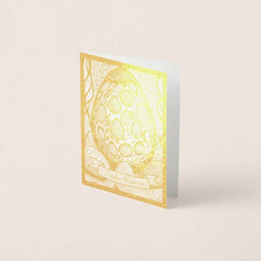 Ostermotivモノクロ漫画mitオステリエ25024 箔カード (正面)