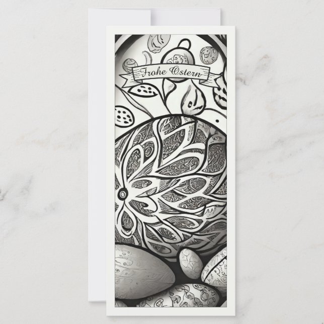 Ostermotivモノクロ漫画mitオステリエ97330 (正面)