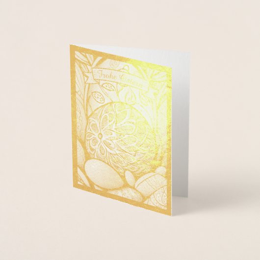 Ostermotivモノクロ漫画mitオステリエ97330 箔カード (正面)