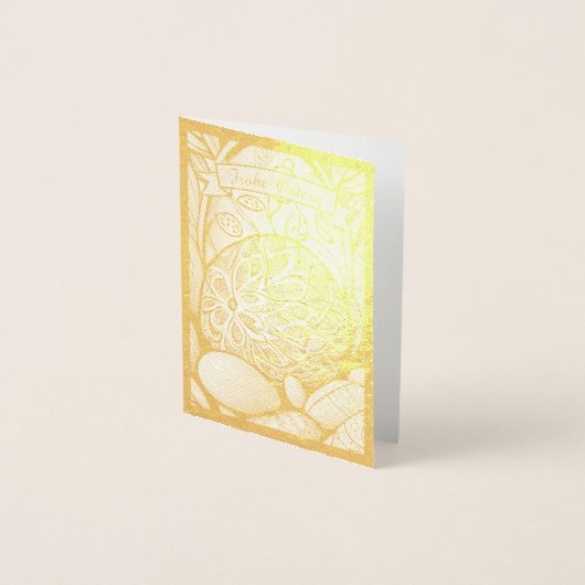 Ostermotivモノクロ漫画mitオステリエ97330 箔カード (正面)