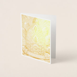 Ostermotiv farbiger Cartoon mit Ostereier 90732 箔カード