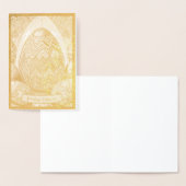 Ostermotiv farbiger Cartoon mit Osterier 50085 箔カード (ディスプレー)