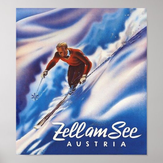 " Österreich: 2021/heute - Vintage Winter Reise  ポスター (正面)