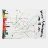 " Österreich: 2021/heute - Wiener Schienennetz キッチンタオル (横)