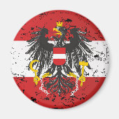 Österreich Austria Flagge - Geschenk マグネット (正面)
