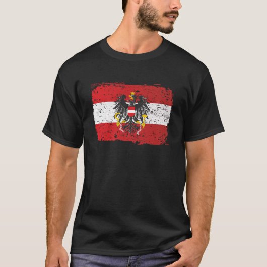 Österreich Austria Flagge - Geschenk Tシャツ (正面)