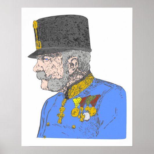 Österreich Kaiser Habsburg Franz Joseph ポスター (正面)