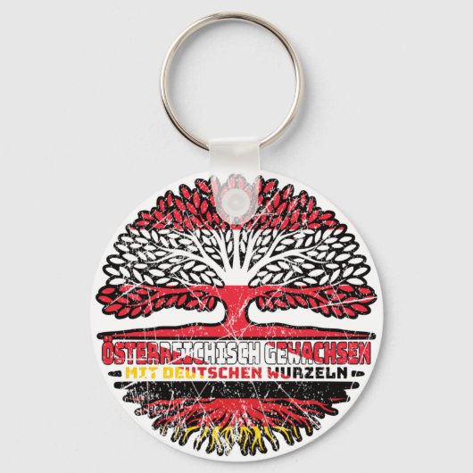 Österreich Österreichisch Deutsch Deutschland Baum キーホルダー (正面)