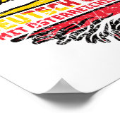 Österreich Österreichisch Deutsch Deutschland Baum ポスター (角)