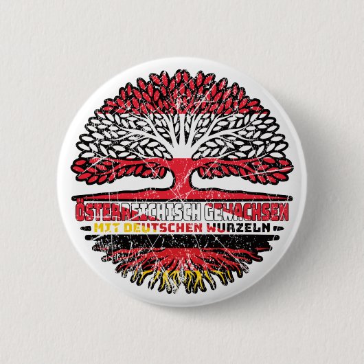 Österreich Österreichisch Deutsch Deutschland Baum 缶バッジ (正面)