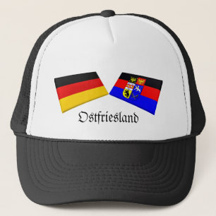 Ostfrieslandのドイツ旗のタイル キャップ