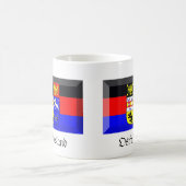 Ostfrieslandの旗の宝石 コーヒーマグカップ (中央)