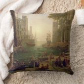 Ostia 1637-39年のSt.ポーラRomanaの乗船 クッション (ブランケット)