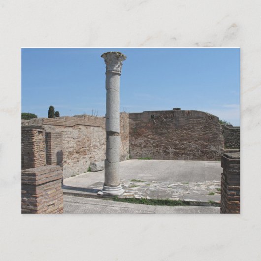 Ostia Antica – 考古学的写真 ポストカード (正面)