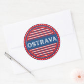 Ostrava City Pride Emblem – Czech Identity ラウンドシール (封筒)