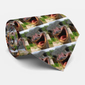 Ostrichおもしろい Bird Photo What's Up ネクタイ (ロール)