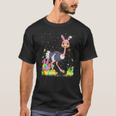 Ostrich Bird Easter Egg Hunt Bunny Ostrich Easter  Tシャツ (正面)