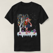Ostrich Bird Lover Xmas Gift Santa Riding Ostrich  Tシャツ (デザイン正面)