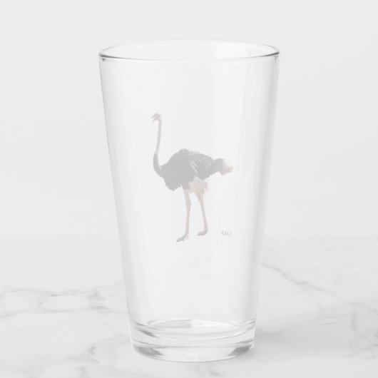 Ostrich glass タンブラーグラス (裏面)