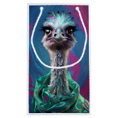 Ostrich themed  スモールペーパーバッグ (裏面)