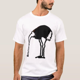Ostrich with head in the sand t-shirt tシャツ