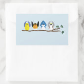 OSU鳥類学クラブスティッカー 長方形シール (バッグ)