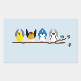 OSU鳥類学クラブスティッカー 長方形シール