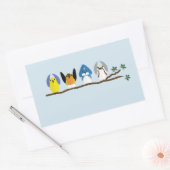 OSU鳥類学クラブスティッカー 長方形シール (封筒)