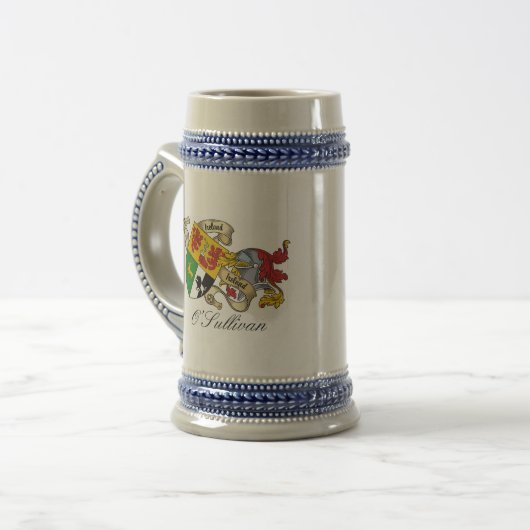 O'Sullivanの家紋 ビールジョッキ (正面左)