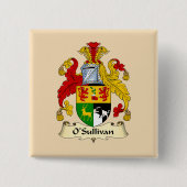 O'Sullivan Family Coat of Arms Button  缶バッジ (正面)