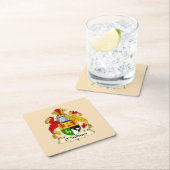 O'Sullivan Family Coat of Arms Paper Coaster  スクエアペーパーコースター (インサイチュ)