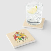 O'Sullivan Family Coat of Arms Stone Coaster  ストーンコースター (横)