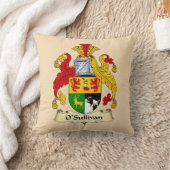 O'Sullivan Family Coat of Arms Throw Pillow クッション (ブランケット)
