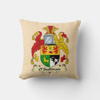 O'Sullivan Family Coat of Arms Throw Pillow クッション