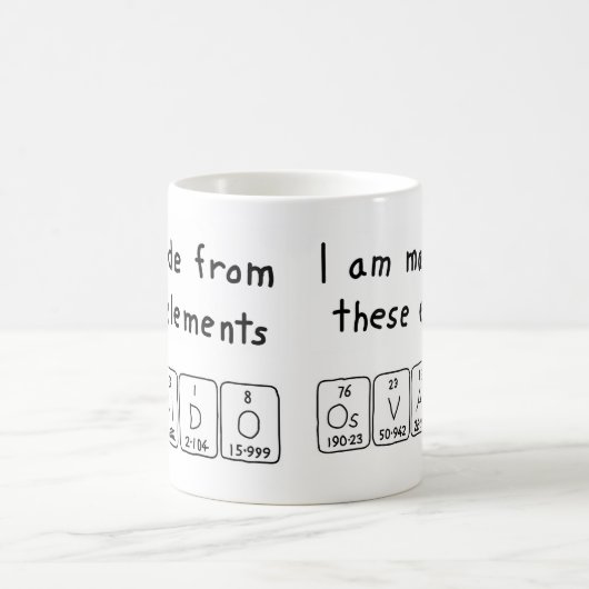 Osvaldo定期的なテーブル名mag コーヒーマグカップ (中央)