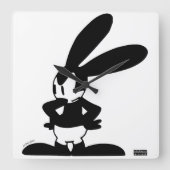 Oswald - Angry (All Wet, 1927) スクエア壁時計 (正面)