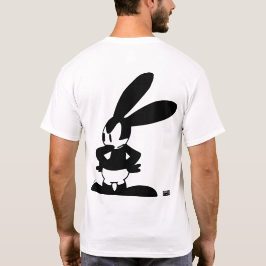 Oswald - Angry (All Wet, 1927) Tシャツ (裏面)