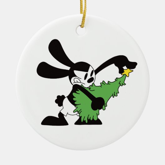 Oswald The Lucky Rabbit Christmas Tree セラミックオーナメント (正面)
