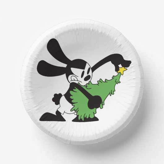 Oswald The Lucky Rabbit Christmas Tree ペーパーボウル (正面)