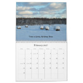 Oswego郡のカスタムによって印刷されるカレンダー場面 カレンダー (2月 2027)