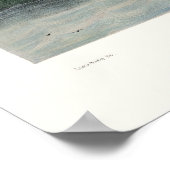 Oswego, NYパノラママップ – 1855 ポスター (角)