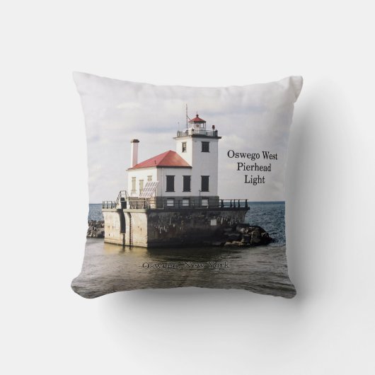 Oswego West Pierheadライトスクエア枕 クッション (正面)