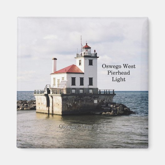 Oswego West Pierheadライトマグネット マグネット (正面)